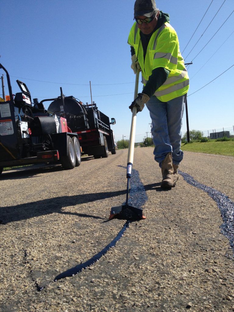asphalt crack repair | OC crack repair | Peterson Grading & Paving
